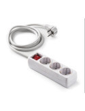 Base 3 Tomas/TT. con Interruptor Cable 3 m 9/803 [LOTE DE 4 Unidades] FAMATEL