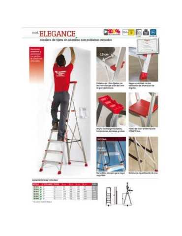 Escalera Tijera 3 Peldaños Elegance EN943 FARAONE