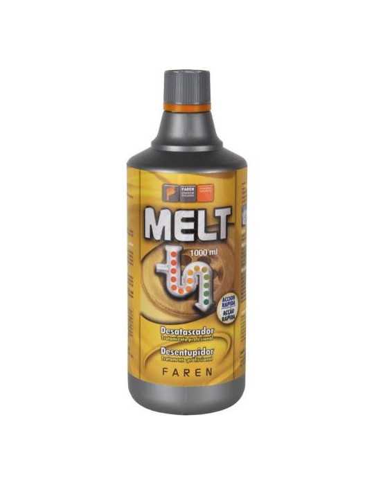 Desatascador Profesional 1 Litro Melt 708001 SP [LOTE DE 4 Unidades] FAREN