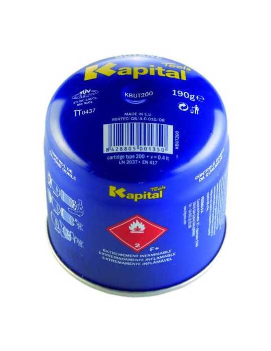 Cartucho Gas Butano 190 gr KBUT200 [LOTE DE 16 Unidades] FEGEMU