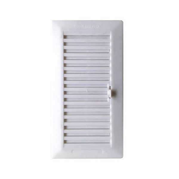 Rejilla Empotrar con Pestaña 14X27+MARCO ABS Blanco [LOTE DE 6 Unidades] FEPRE