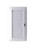 Rejilla Empotrar con Pestaña 14X27+MARCO ABS Blanco [LOTE DE 6 Unidades] FEPRE