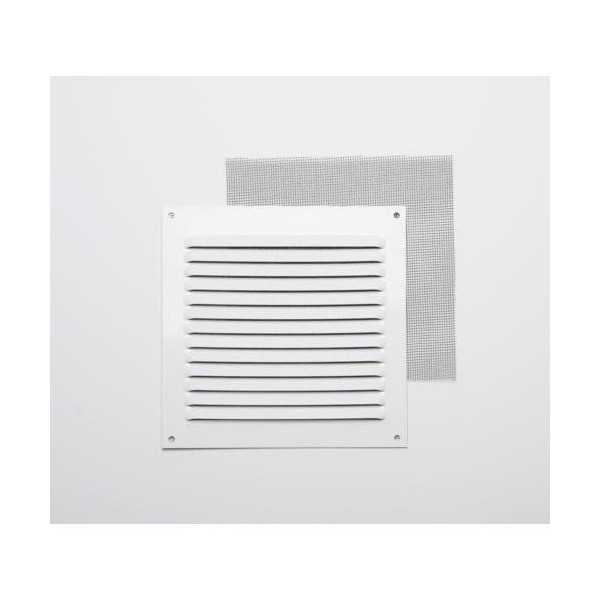 Rejilla sin B 0,8 con Mosq. Lacado Blanco 15X15 002783 [LOTE DE 12 Unidades] FEPRE