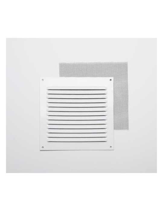 Rejilla sin B 0,8 con Mosq. Lacado Blanco 15X15 002783 [LOTE DE 12 Unidades] FEPRE