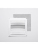 Rejilla sin B 0,8 con Mosq. Lacado Blanco 15X15 002783 [LOTE DE 12 Unidades] FEPRE