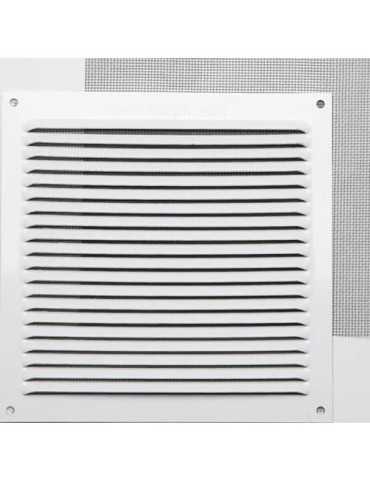 Rejilla sin B 0,8 con Mosq. Lacado Blanco 17X17 002813 [LOTE DE 10 Unidades] FEPRE