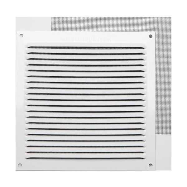 Rejilla sin B 0,8 con Mosq. Lacado Blanco 17X17 002813 [LOTE DE 10 Unidades] FEPRE