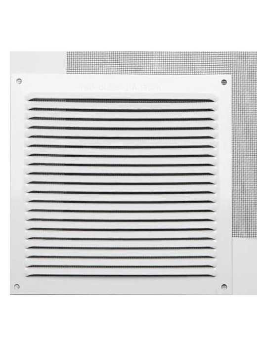 Rejilla sin B 0,8 con Mosq. Lacado Blanco 17X17 002813 [LOTE DE 10 Unidades] FEPRE