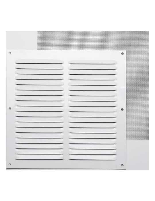 Rejilla sin B 0,8 con Mosq. Lacado Blanco 20X20 002752 [LOTE DE 8 Unidades] FEPRE