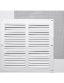 Rejilla sin B 0,8 con Mosq. Lacado Blanco 20X20 002752 [LOTE DE 8 Unidades] FEPRE