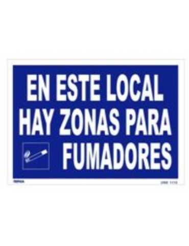 Cartel A-4 Hay Zonas para Fumadores [LOTE DE 14 Unidades] FERPASA