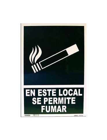 Cartel A-3 Se Permite Fumar [LOTE DE 6 Unidades] FERPASA