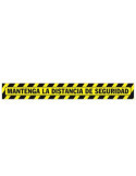 Señalizacion Suelo Mantenga Distancia 64X7.5CM [LOTE DE 10 Unidades] FERPASA