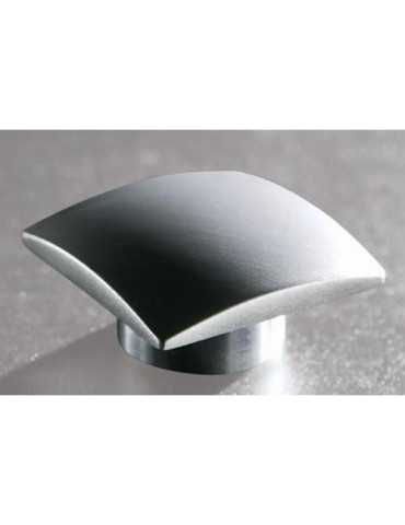 Pomo Cuadrado 30 mm Aluminio Satinado 42002AS [LOTE DE 6 Unidades] FERROGEST