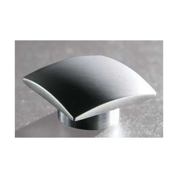 Pomo Cuadrado 30 mm Aluminio Satinado 42002AS [LOTE DE 6 Unidades] FERROGEST
