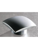 Pomo Cuadrado 30 mm Aluminio Satinado 42002AS [LOTE DE 6 Unidades] FERROGEST