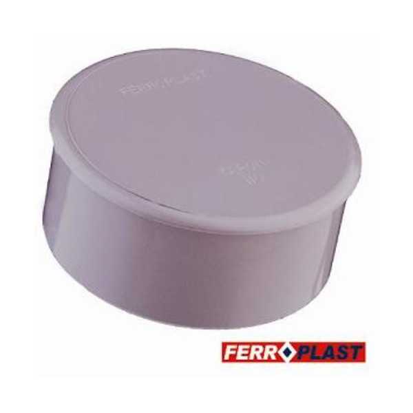 Tapón Ciego PVC Gris 110 mm 205447 [LOTE DE 18 Unidades] FERROPLAST