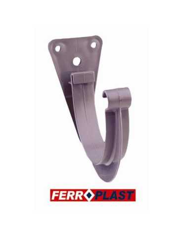Gancho Canalon PVC Gris 33 207014 [LOTE DE 12 Unidades] FERROPLAST