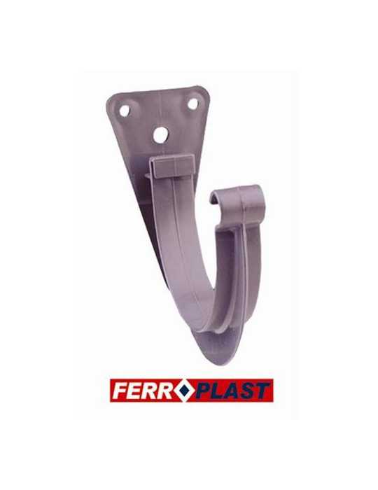 Gancho Canalon PVC Gris 33 207014 [LOTE DE 12 Unidades] FERROPLAST