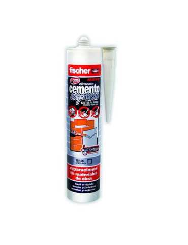 Cemento Express Gris Oscuro 310 ml [LOTE DE 4 Unidades] FISCHER