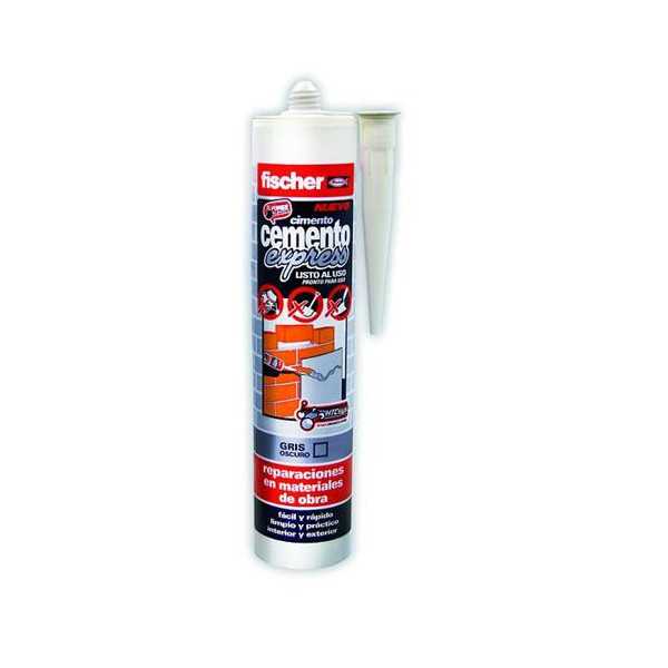 Cemento Express Gris Oscuro 310 ml [LOTE DE 4 Unidades] FISCHER