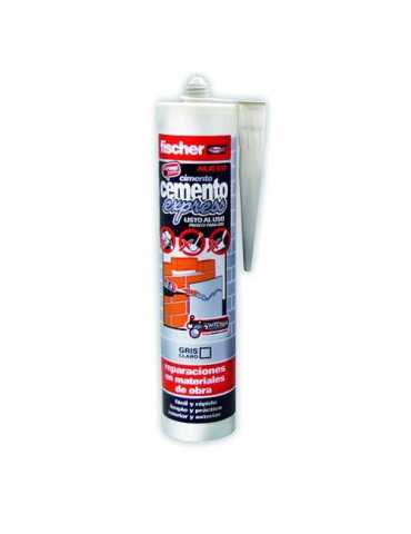 Cemento Express Gris Claro 310 ml [LOTE DE 4 Unidades] FISCHER