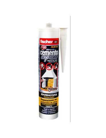 Cemento Express Gris Barbacoa 300 ml [LOTE DE 4 Unidades] FISCHER