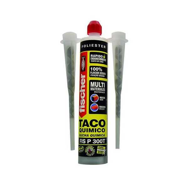 Taco Anclaje Químico FISP300T Poliéster 300 ml [LOTE DE 2 Unidades] FISCHER