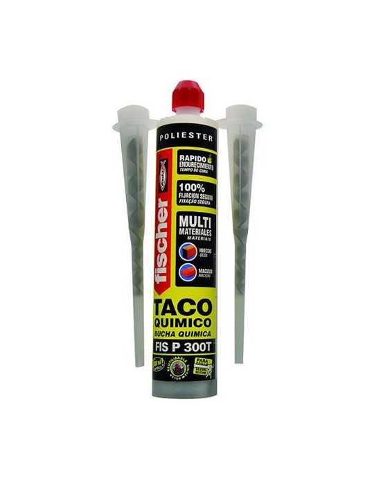 Taco Anclaje Químico FISP300T Poliéster 300 ml [LOTE DE 2 Unidades] FISCHER