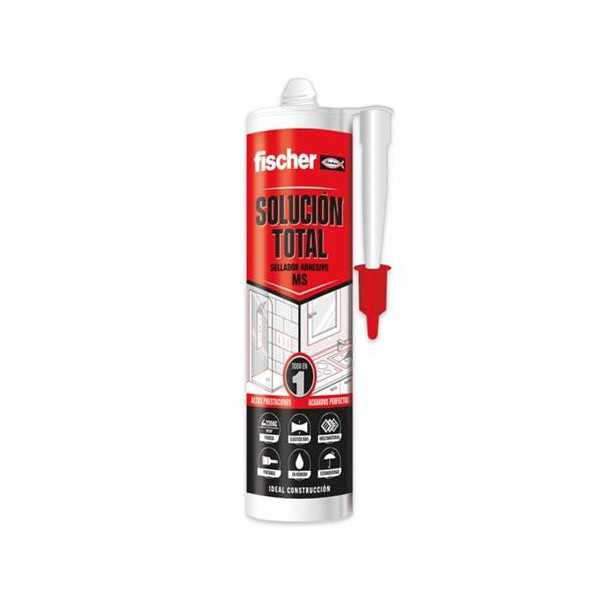 Silicona Solucion Total MS Cristal 290ML [LOTE DE 4 Unidades] FISCHER