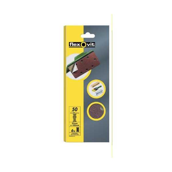 Hoja Lija Velgrip 93X230 8 Agujeros Grueso 10 Uds [LOTE DE 8 Unidades] FLEXOVIT