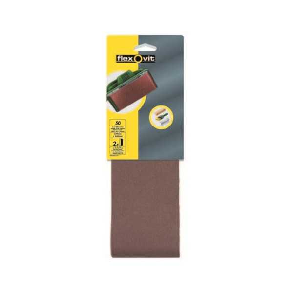 Banda de Lija 75X533 mm Gr Grueso 2 Uds [LOTE DE 10 Unidades] FLEXOVIT