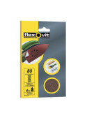 Triangular Lija Velgrip 120X152 11 Agujero Grueso 6 Uds [LOTE DE 8 Unidades] FLEXOVIT
