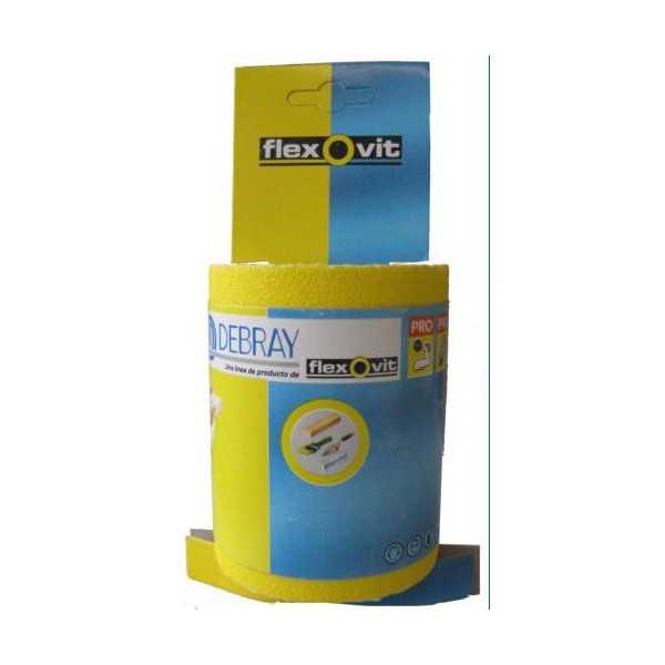 Rollo Lija Papel Vibrator 115MM X 5 m 60 [LOTE DE 4 Unidades] FLEXOVIT