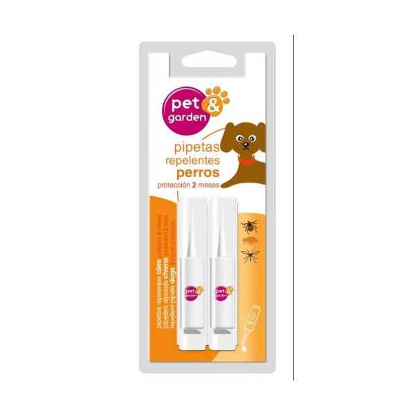 Pipetas Antiparas. Perro 2UN. 1-40624 [LOTE DE 4 Unidades] FLOWER