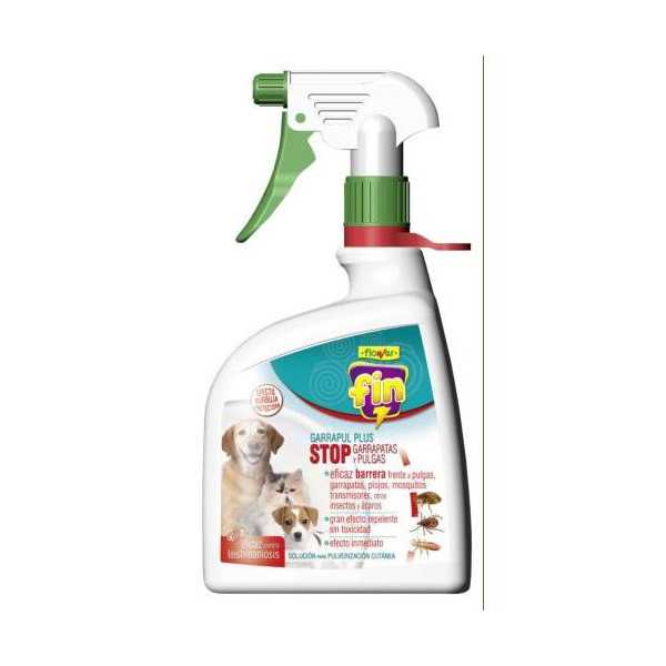 Fin Pulgas y Garrapatas Plus 1L 1-20649 [LOTE DE 4 Unidades] FLOWER