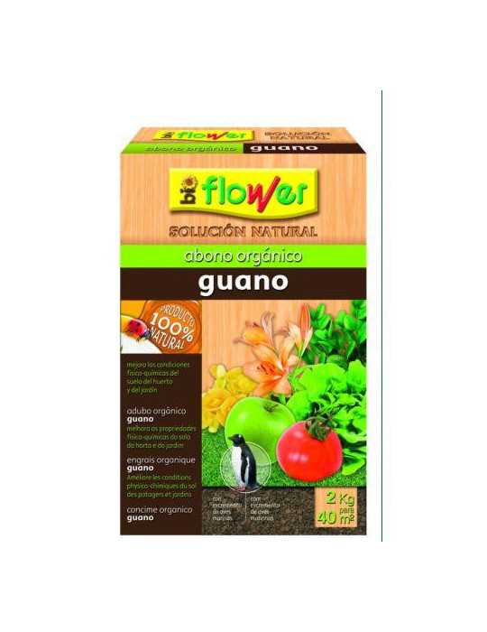 Abono Organico Granulado Guano 2KG 70521 [LOTE DE 4 Unidades] FLOWER