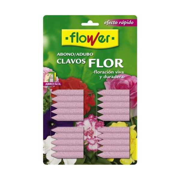 Abono Clavos Flor Blister 20 Unidades 1-10506 [LOTE DE 8 Unidades] FLOWER