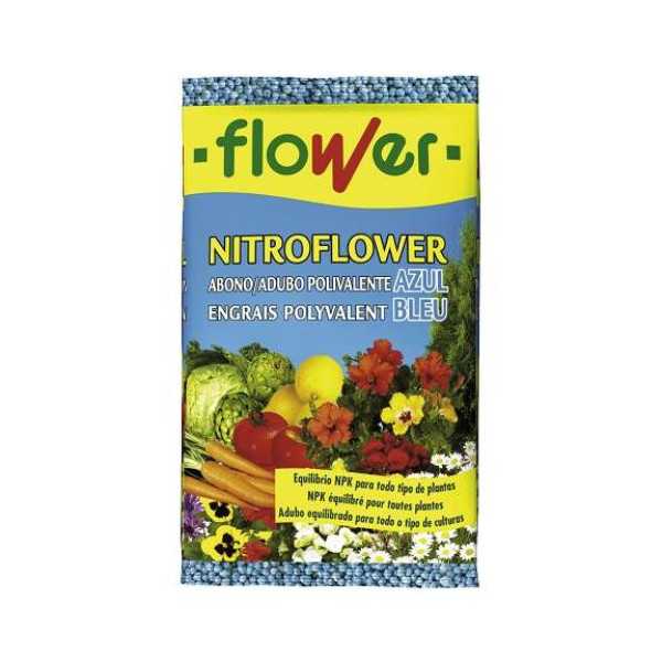 Abono Nitroflower Azul 750GR 10528 [LOTE DE 6 Unidades] FLOWER