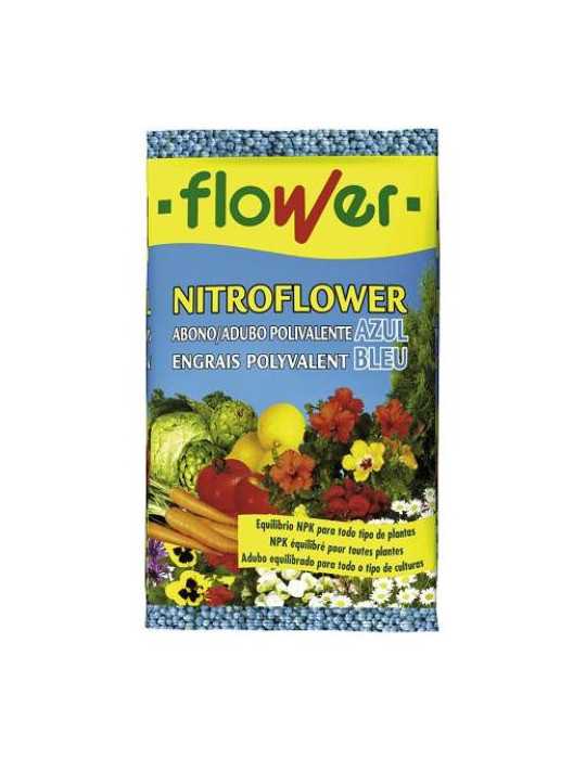 Abono Nitroflower Azul 750GR 10528 [LOTE DE 6 Unidades] FLOWER