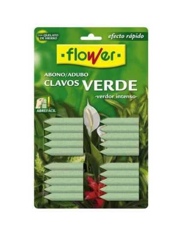 Abono Clavos Verde Blister 20 Unidades 15501 [LOTE DE 8 Unidades] FLOWER