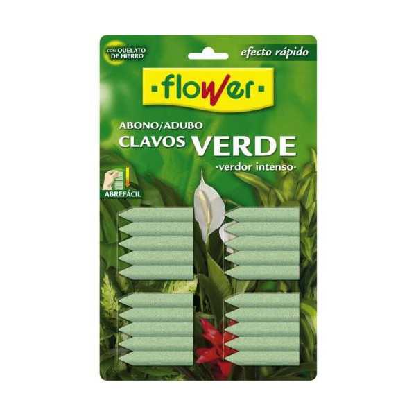 Abono Clavos Verde Blister 20 Unidades 15501 [LOTE DE 8 Unidades] FLOWER
