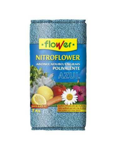 Abono Polivalente Azul 7 Kg. nitroflower 10598 [LOTE DE 2 Unidades] FLOWER