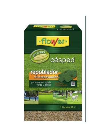 Semillas Césped Repoblador 1 kg 1-10871 [LOTE DE 4 Unidades] FLOWER
