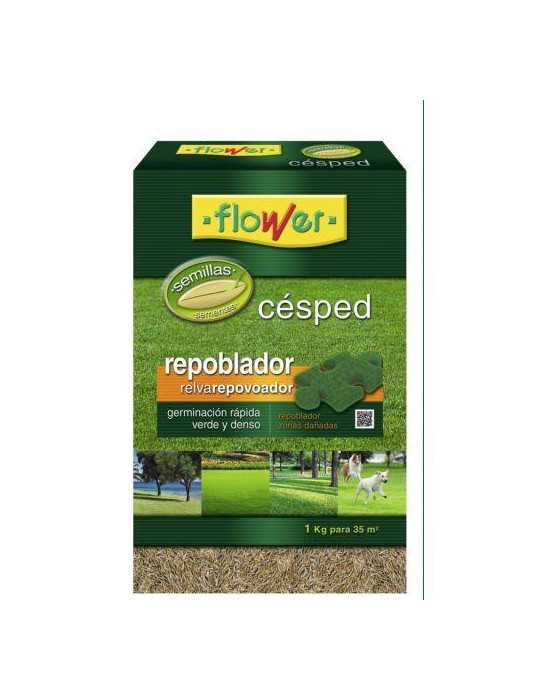 Semillas Césped Repoblador 1 kg 1-10871 [LOTE DE 4 Unidades] FLOWER