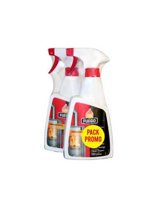 Limpiador Cristal Estufas 500 ml (PACK-2) 1-50275 [LOTE DE 4 Unidades] FLOWER