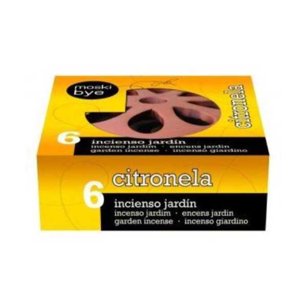 Incienso Espiral 6 Ud Citronela+plato Decorativo [LOTE DE 4 Unidades] FLOWER