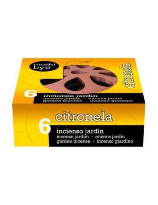 Incienso Espiral 6 Ud Citronela+plato Decorativo [LOTE DE 4 Unidades] FLOWER