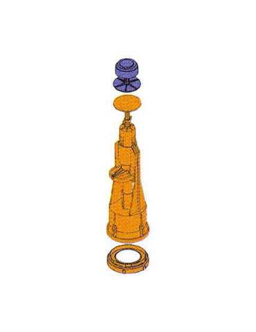 Conjunto Campana Universal Cisterna Baja Tyfon 4 [LOTE DE 4 Unidades] FOMINAYA