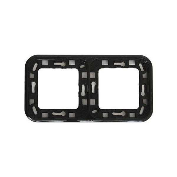 Marco 2 Elemento Negro 40.802.02.0 [LOTE DE 18 Unidades] FONTINI